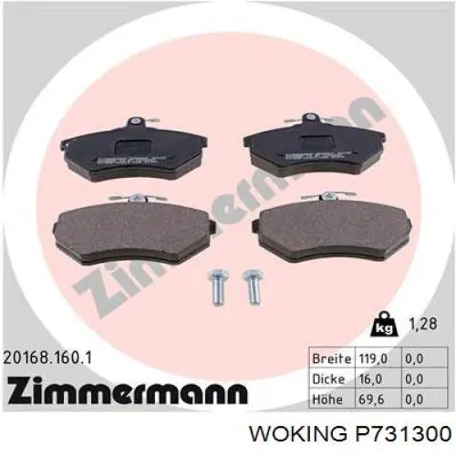 Pastillas de freno delanteras Seat Ibiza 2 6K1