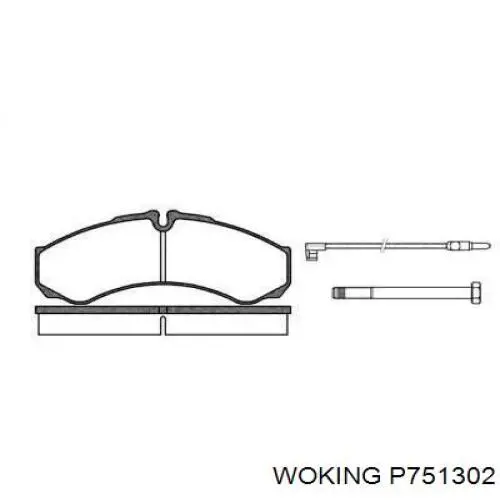 Pastillas traseras de freno Woking P751302 precio, desde 33,43 EUR