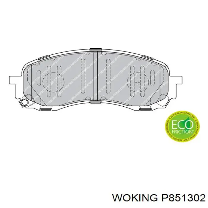 Pastillas freno delanteras Woking P851302 precio, desde 43,48 EUR