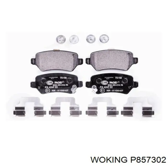 Comprar P857302 Woking Pastillas de freno traseras
