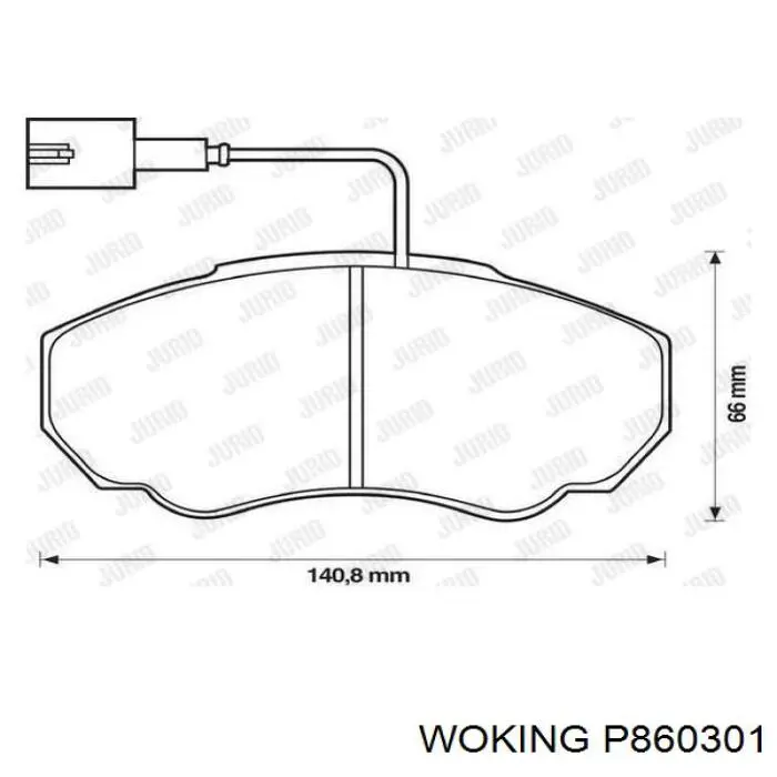 Pastillas de freno delanteras Fiat Ducato 2 230L
