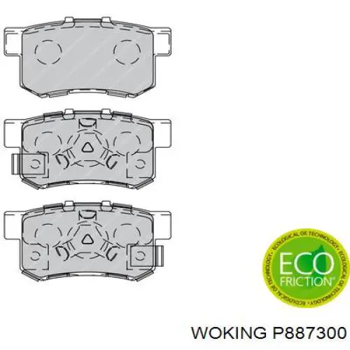 Comprar P887300 Woking Pastillas delanteras de freno