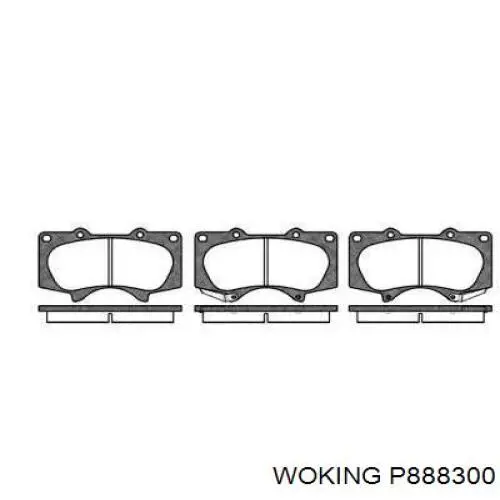 Pastillas freno delanteras Woking P888300 precio, desde 26,71 EUR