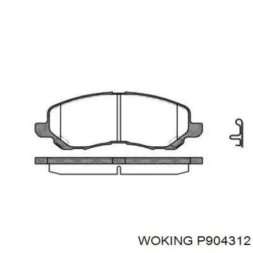 Pastillas freno delanteras Woking P904312 precio, desde 25,04 EUR