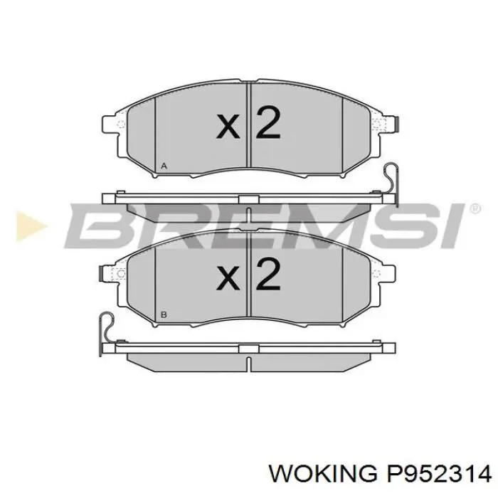 Pastillas de freno delanteras Nissan Navara D40M