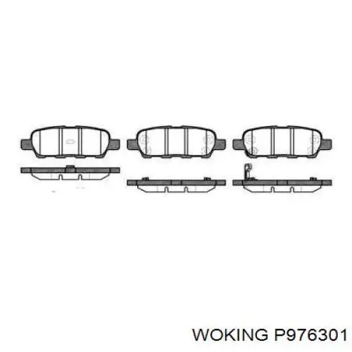 Pastillas traseras de freno Woking P976301 precio, desde 19,11 EUR