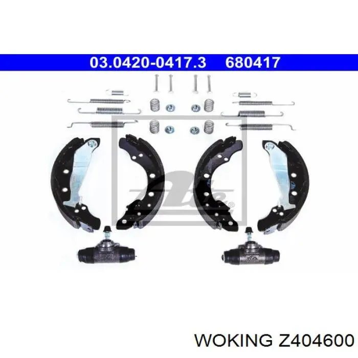Zapatas de freno Z404600 Woking