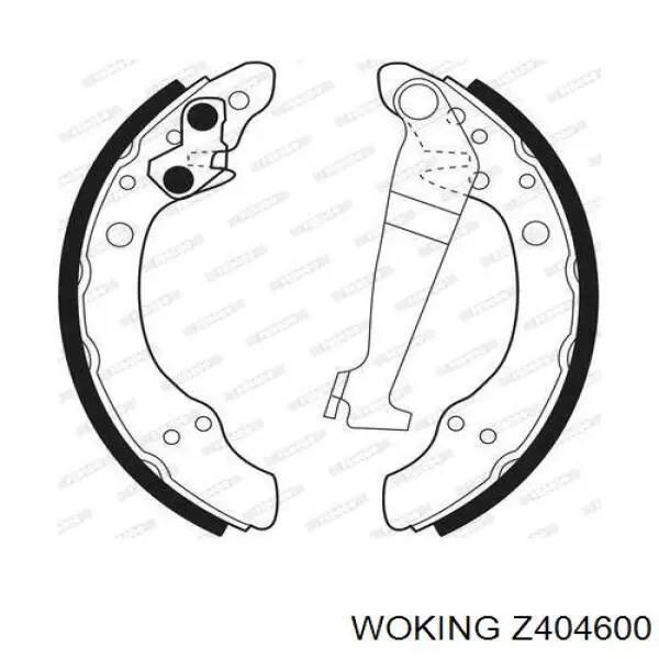 Zapatas de freno Z404600 Woking