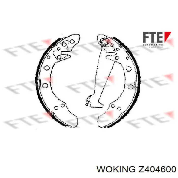 Zapatas de freno de tambor traseras Woking Z404600 precio, desde 21,02 EUR