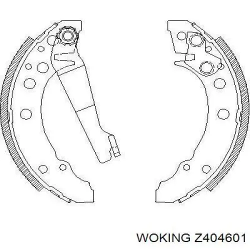 Zapatas de freno Z404601 Woking