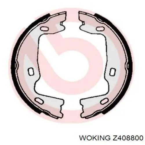 Z4088.00 Woking zapatas de frenos de tambor traseras