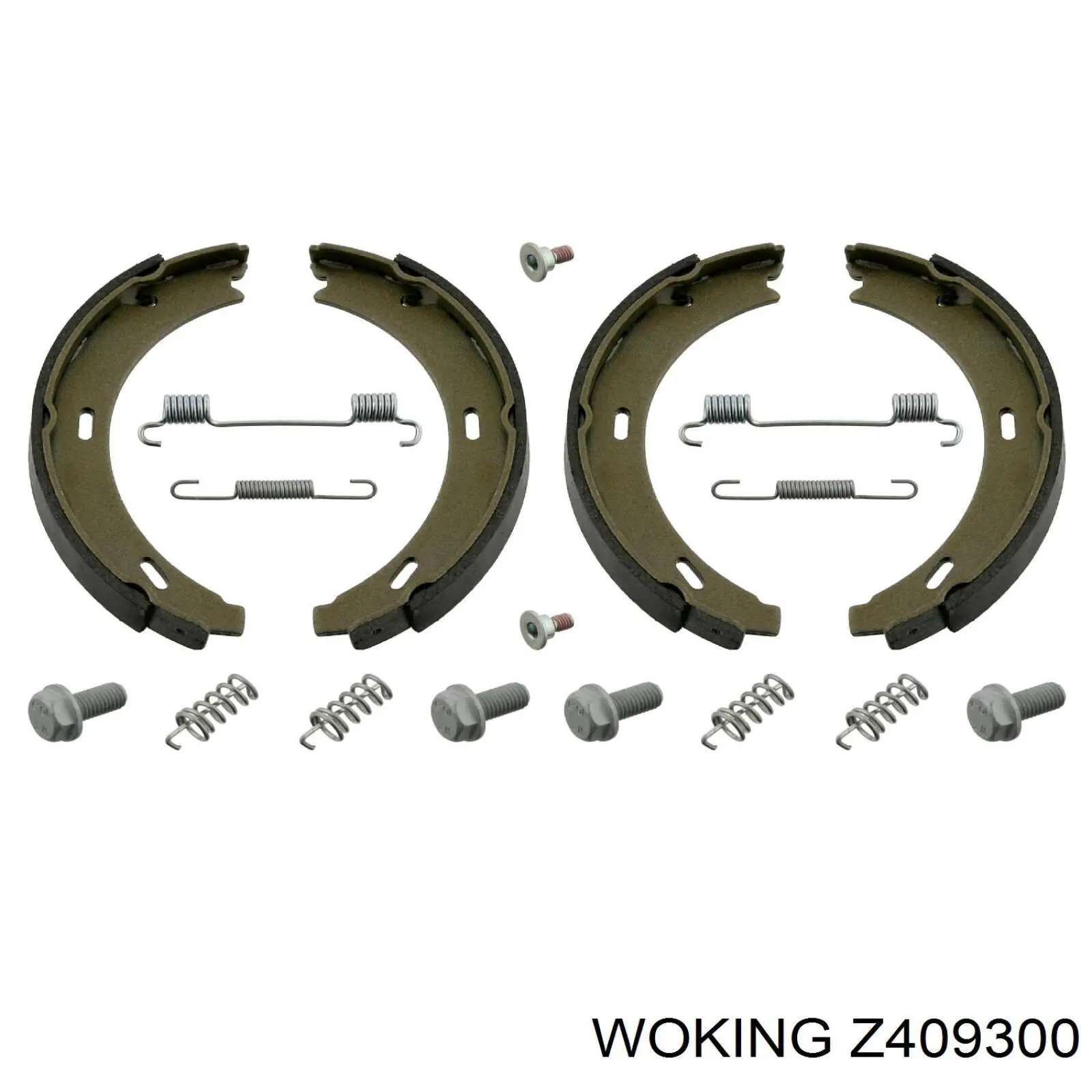 Juego de zapatas de frenos, freno de estacionamiento Mercedes E C124