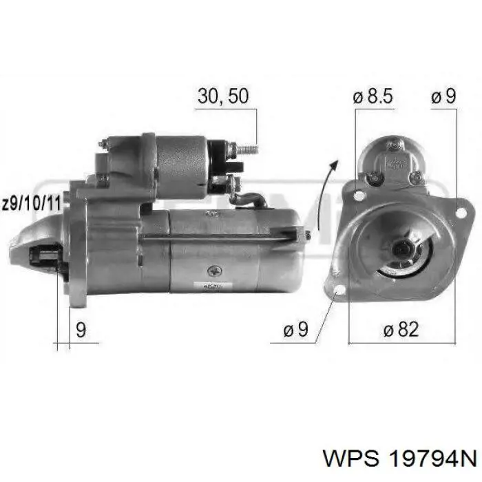 19794N WPS motor de arranque