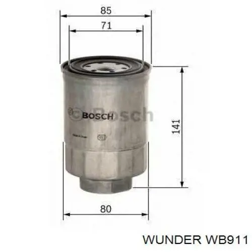 WB 911 Wunder filtro de combustible