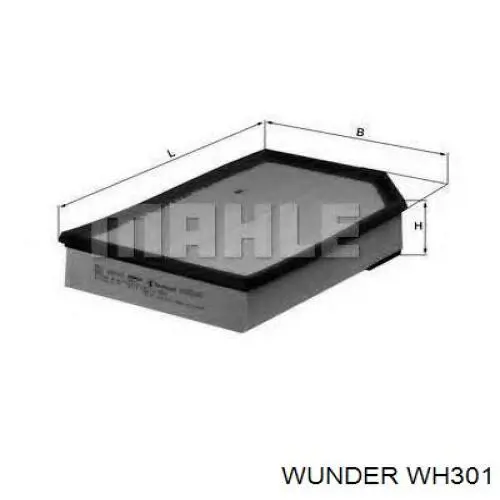 El filtro de aire Wunder WH301 precio, desde 7,17 EUR