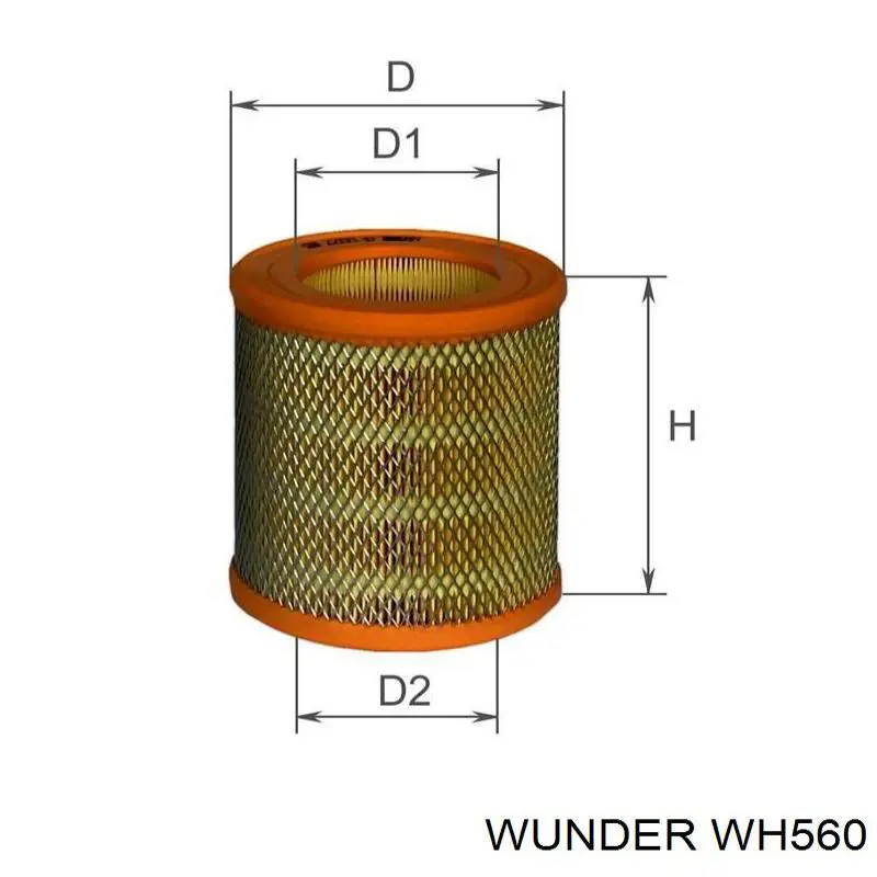 WH 560 Wunder filtro de aire