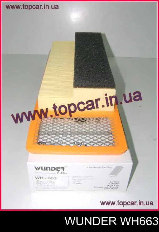 WH663 Wunder Filtro de aire de motor