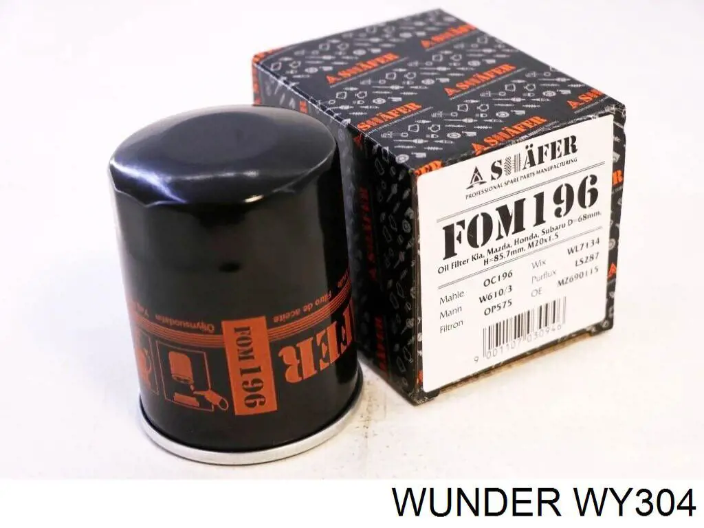 Filtro de aceite WY304 Wunder