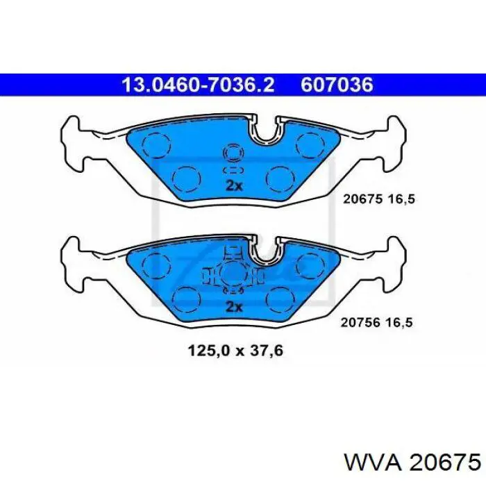Pastillas de freno traseras BMW 5 E28