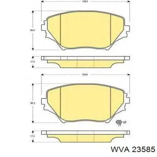 Pastillas de freno delanteras Toyota RAV4 2 XA2