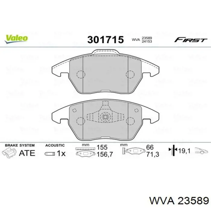 Pastillas de freno delanteras Seat Leon 2 1P1