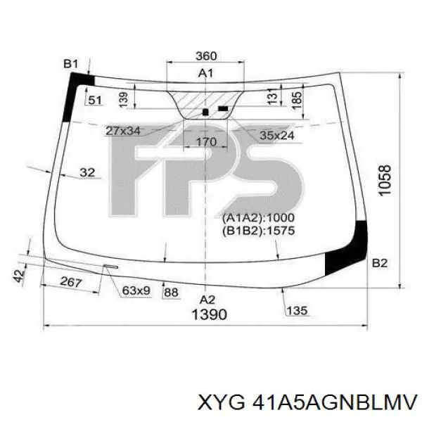 41A5AGNBLMV XYG parabrisas