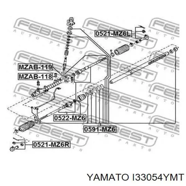 Bieleta de direccion Yamato I33054YMT
