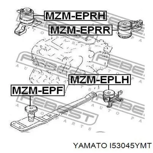 I53045YMT Yamato soporte motor delantero
