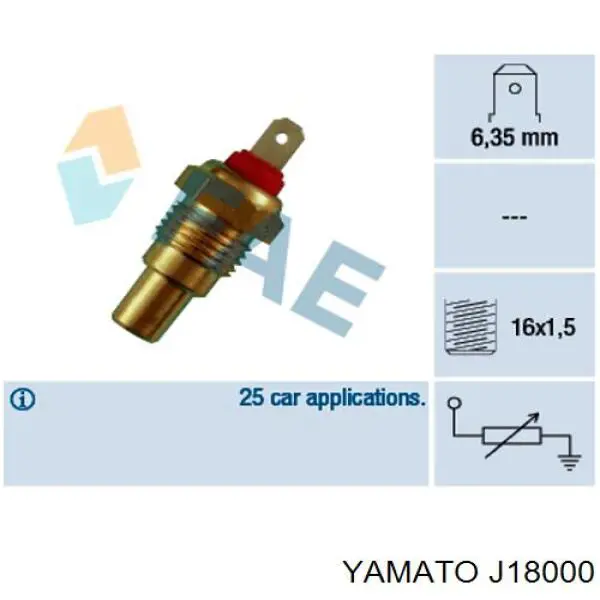 J18000 Yamato rótula de suspensión inferior