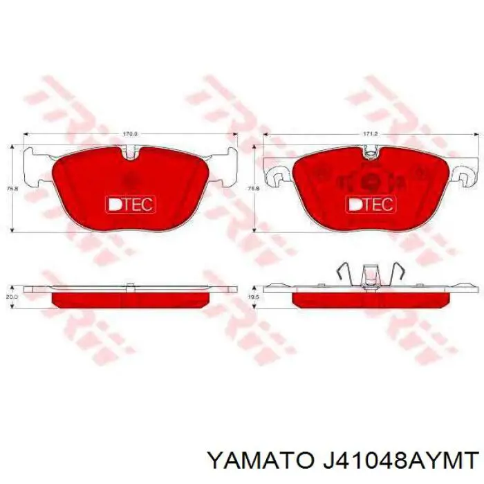 J41048AYMT Yamato silentblock de suspensión delantero inferior