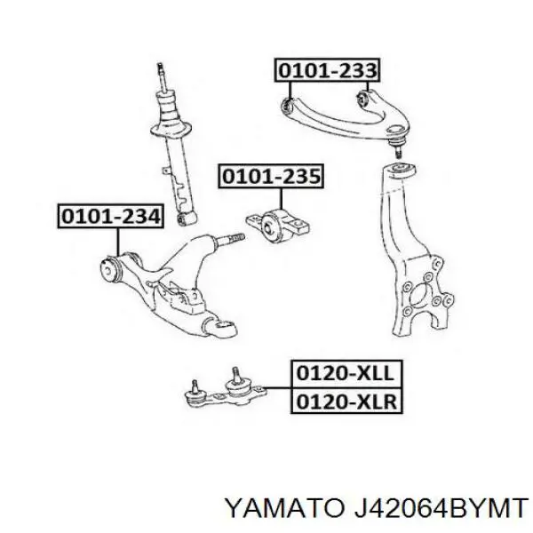 Silentblock suspension Ted-gum TED41327