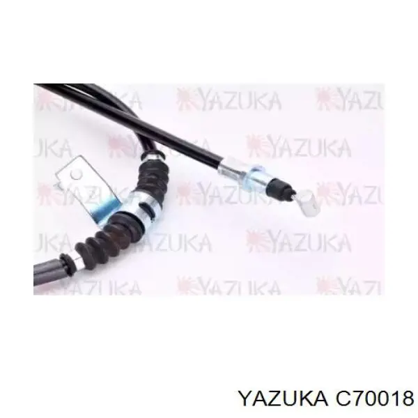 C70018 Yazuka cable de freno de mano trasero derecho