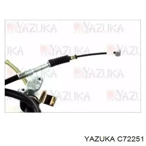 C72251 Yazuka cable de freno de mano trasero derecho