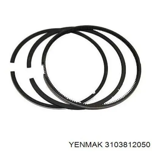 31-03812-050 Yenmak pistón completo para 1 cilindro, cota de reparación + 0,50 mm