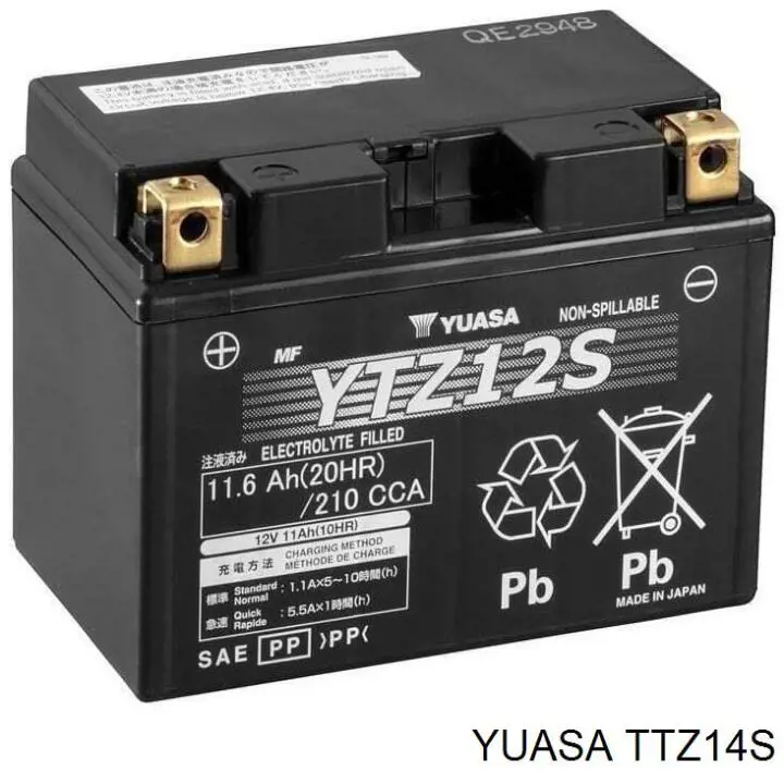 Batería de Arranque Yuasa (TTZ14S)