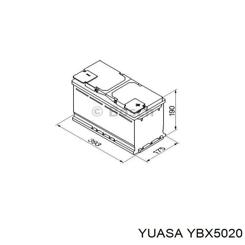 Batería de Arranque Yuasa (YBX5020)