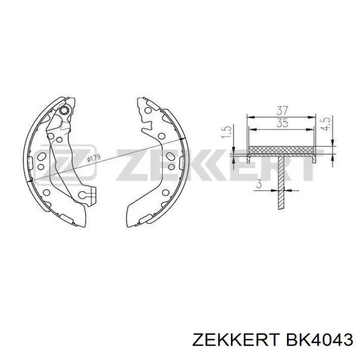 Juego de zapatas de frenos, freno de estacionamiento Nissan Tiida C11X