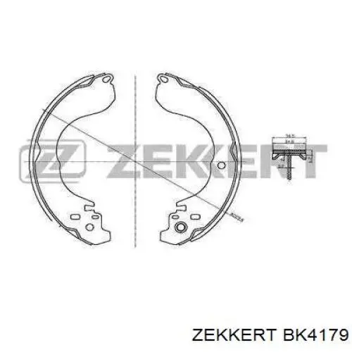 BK4179 Zekkert zapatas de frenos de tambor traseras