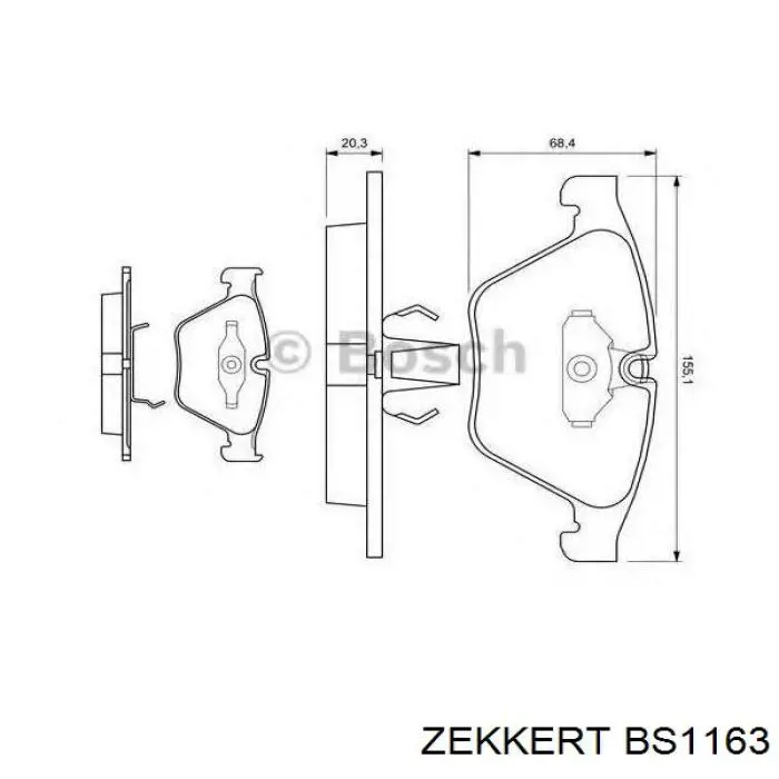 Pastillas de freno delanteras BMW 3 E90