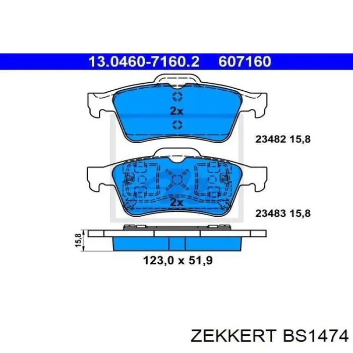 Pastillas de freno traseras Renault Espace 4 JK0
