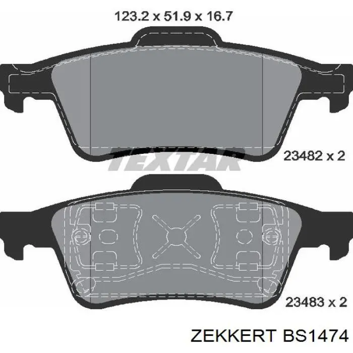 Pastillas de freno traseras Renault Espace 4 JK0