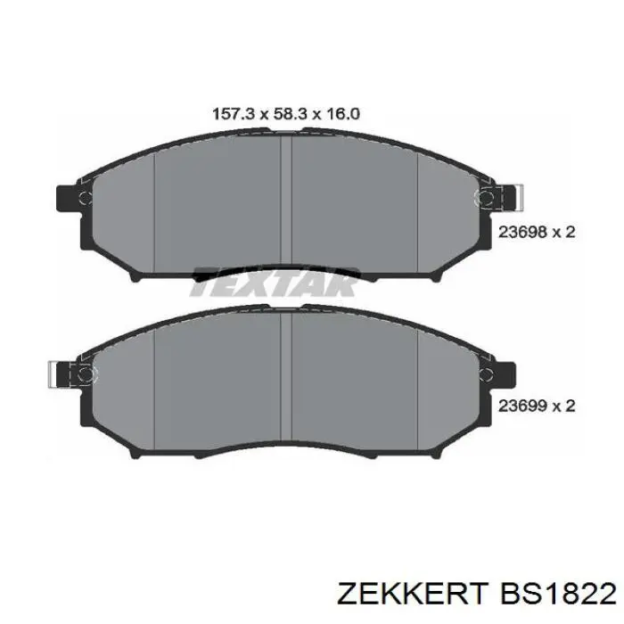 Pastillas de freno delanteras Nissan Navara D40M