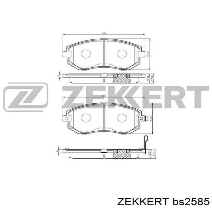Pastillas de freno delanteras Subaru Impreza 3 GH