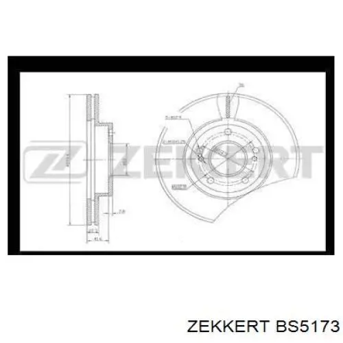 BS5173 Zekkert freno de disco delantero