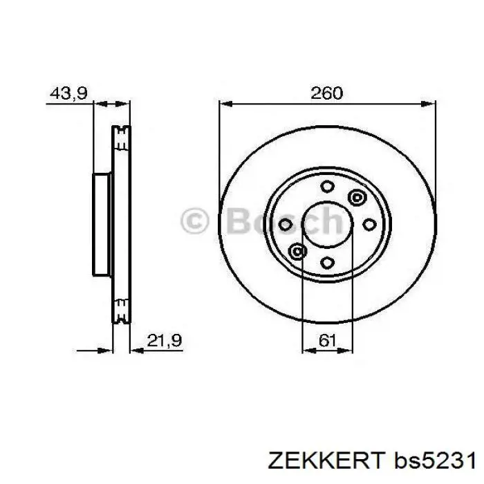 Freno de disco delantero Nissan Versa E12X