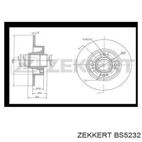 Disco de freno trasero Alfa Romeo 33 905