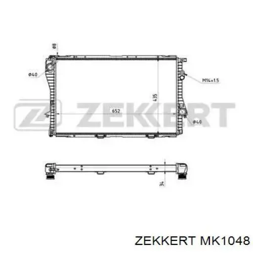 MK1048 Zekkert soporte amortiguador delantero derecho