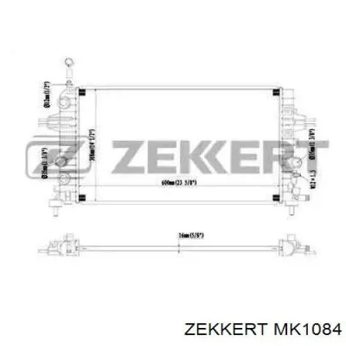 MK1084 Zekkert radiador refrigeración del motor