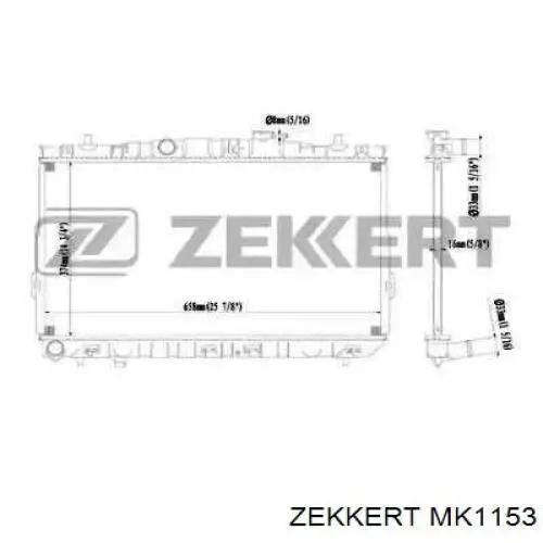 MK1153 Zekkert radiador refrigeración del motor