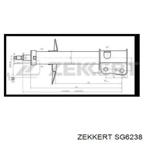 SG6238 Zekkert amortiguador delantero